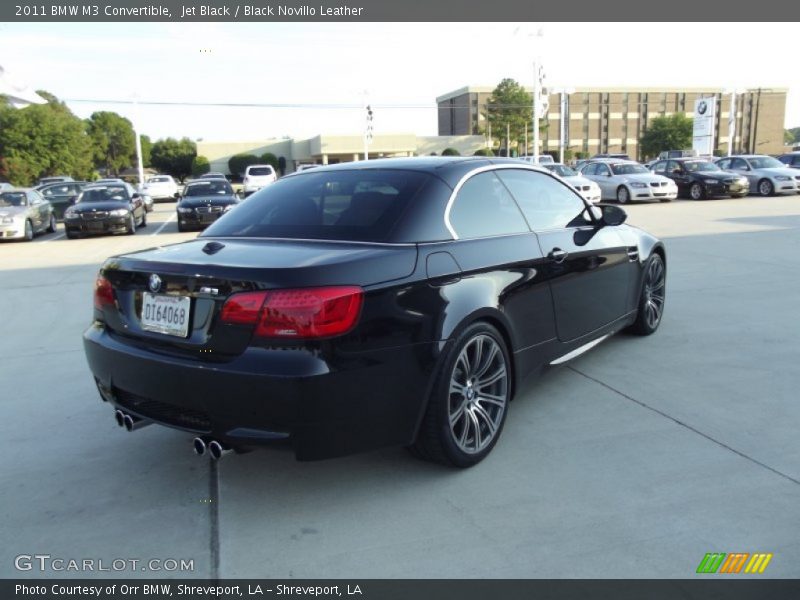 Jet Black / Black Novillo Leather 2011 BMW M3 Convertible