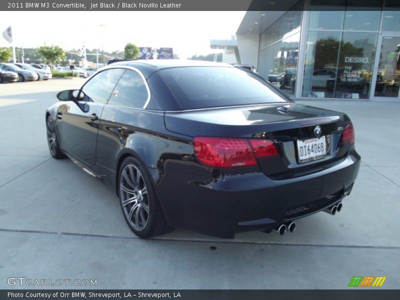 Jet Black / Black Novillo Leather 2011 BMW M3 Convertible