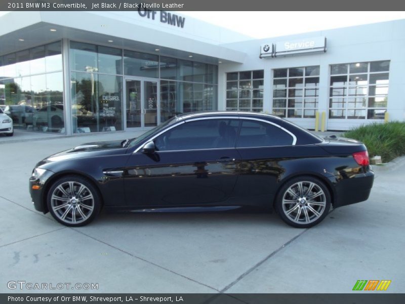 Jet Black / Black Novillo Leather 2011 BMW M3 Convertible