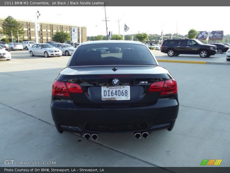 Jet Black / Black Novillo Leather 2011 BMW M3 Convertible