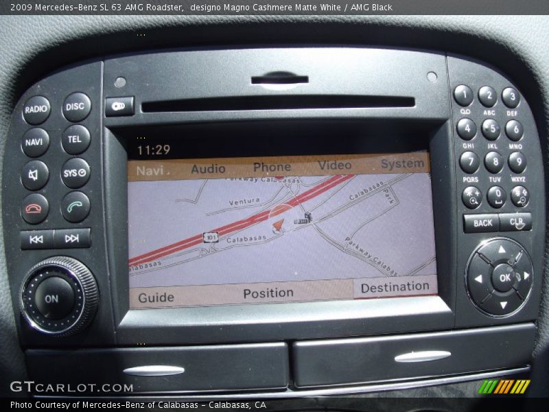 Navigation of 2009 SL 63 AMG Roadster