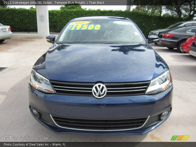 Tempest Blue Metallic / Titan Black 2011 Volkswagen Jetta SEL Sedan