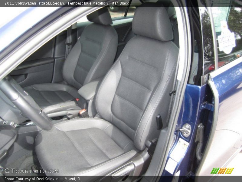 Tempest Blue Metallic / Titan Black 2011 Volkswagen Jetta SEL Sedan