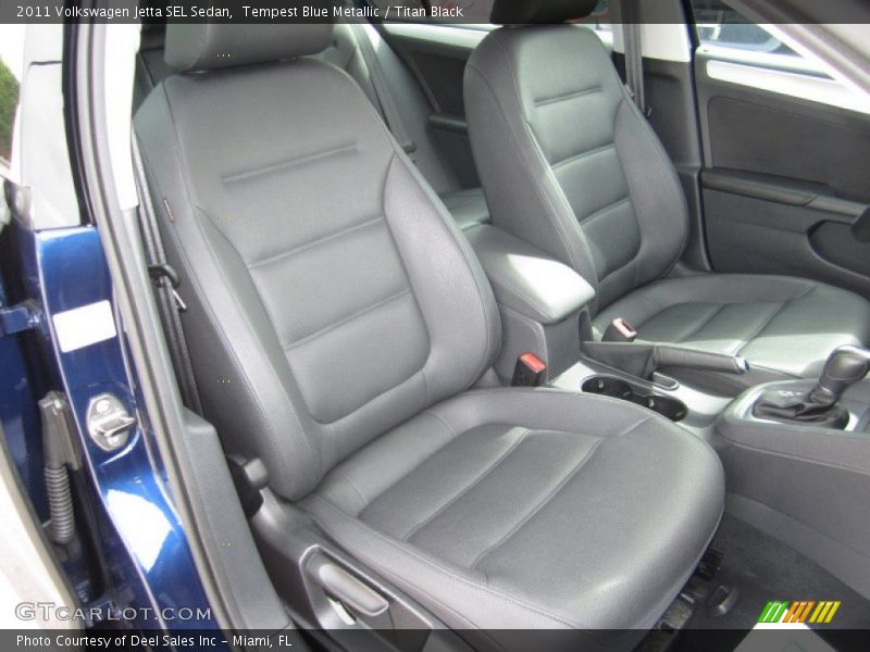 Tempest Blue Metallic / Titan Black 2011 Volkswagen Jetta SEL Sedan