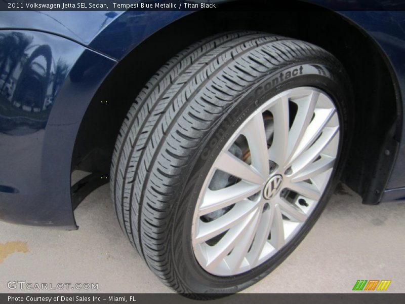 Tempest Blue Metallic / Titan Black 2011 Volkswagen Jetta SEL Sedan