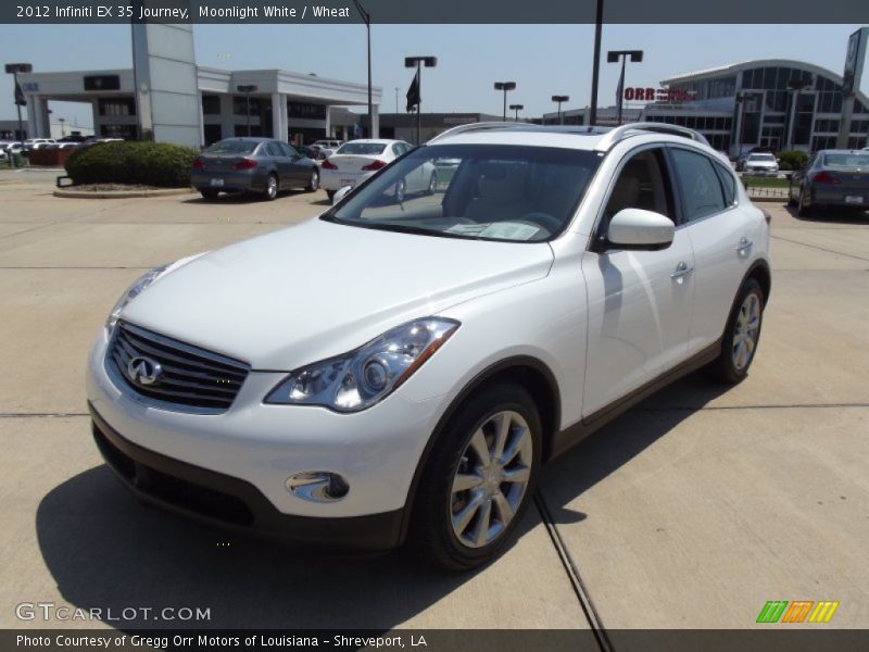 Moonlight White / Wheat 2012 Infiniti EX 35 Journey