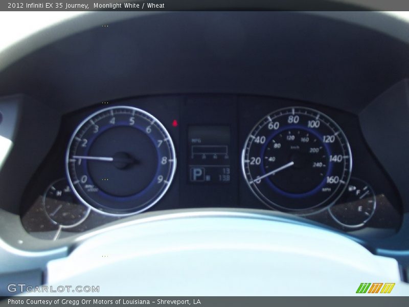 Moonlight White / Wheat 2012 Infiniti EX 35 Journey