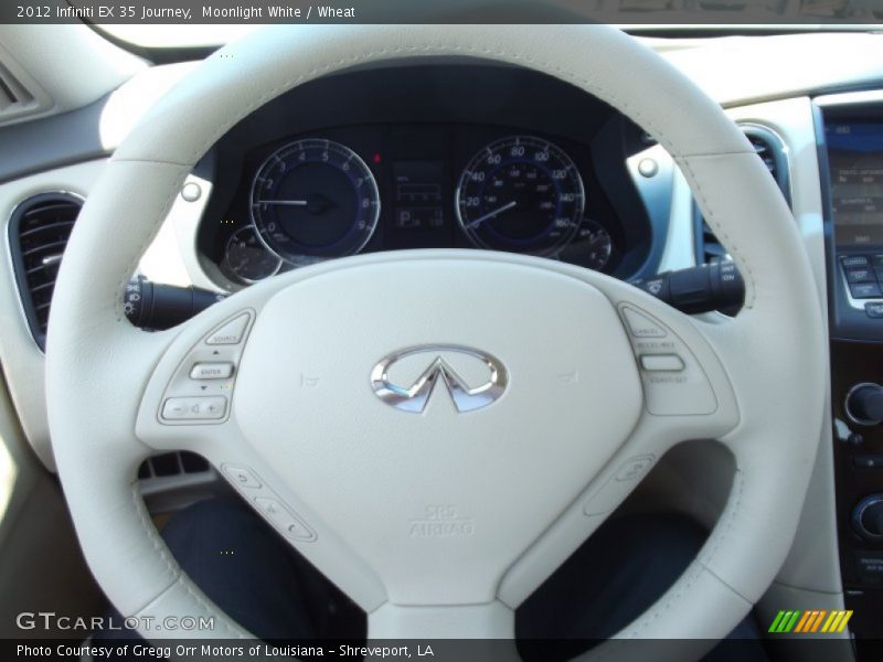 Moonlight White / Wheat 2012 Infiniti EX 35 Journey