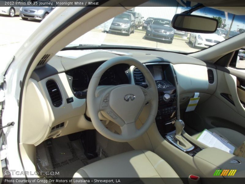 Moonlight White / Wheat 2012 Infiniti EX 35 Journey