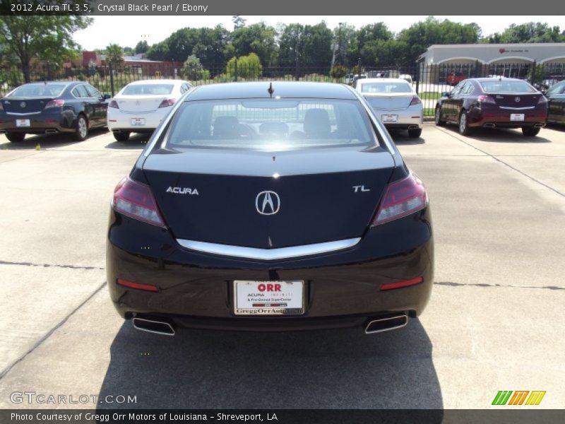 Crystal Black Pearl / Ebony 2012 Acura TL 3.5