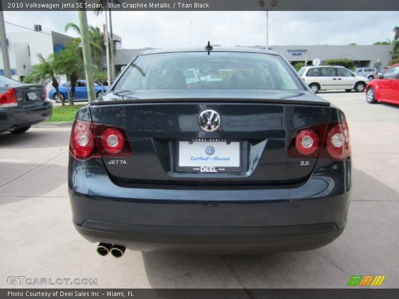 Blue Graphite Metallic / Titan Black 2010 Volkswagen Jetta SE Sedan