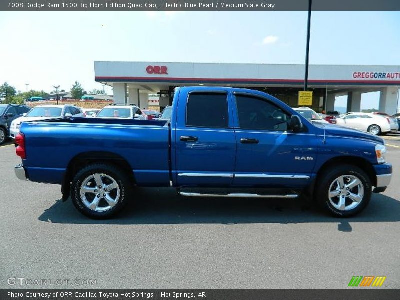 Electric Blue Pearl / Medium Slate Gray 2008 Dodge Ram 1500 Big Horn Edition Quad Cab