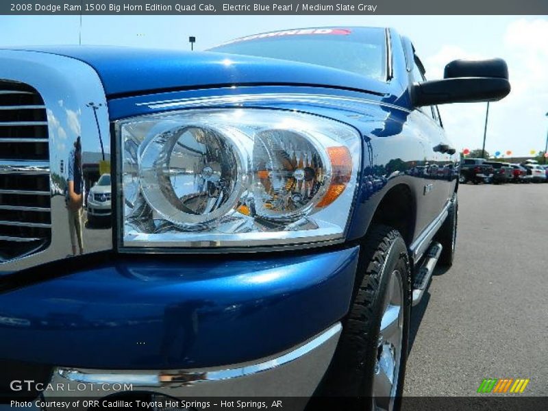 Electric Blue Pearl / Medium Slate Gray 2008 Dodge Ram 1500 Big Horn Edition Quad Cab