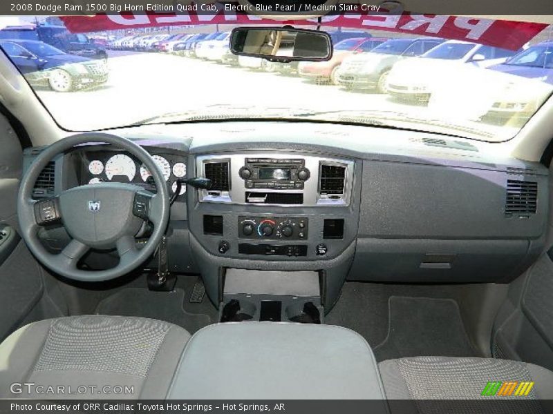 Electric Blue Pearl / Medium Slate Gray 2008 Dodge Ram 1500 Big Horn Edition Quad Cab