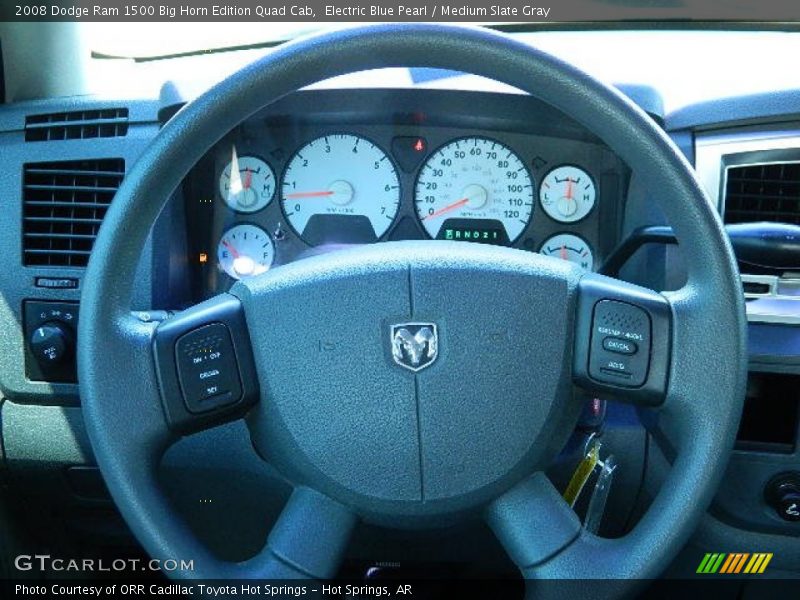 Electric Blue Pearl / Medium Slate Gray 2008 Dodge Ram 1500 Big Horn Edition Quad Cab