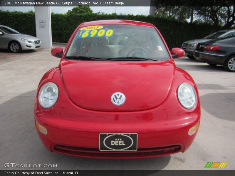 Tornado Red / Cream Beige 2005 Volkswagen New Beetle GL Coupe