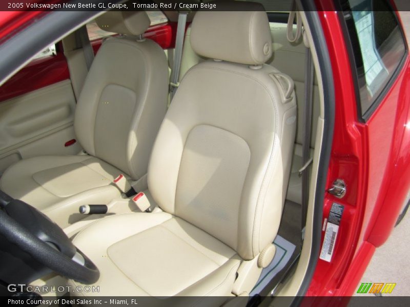 Tornado Red / Cream Beige 2005 Volkswagen New Beetle GL Coupe
