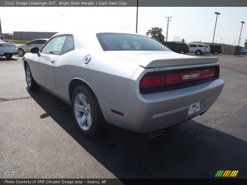 Bright Silver Metallic / Dark Slate Gray 2012 Dodge Challenger SXT