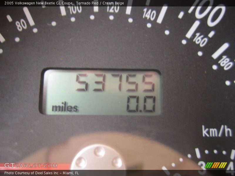 Tornado Red / Cream Beige 2005 Volkswagen New Beetle GL Coupe