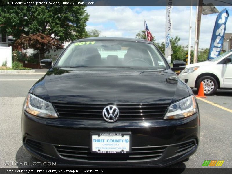 Black / Titan Black 2011 Volkswagen Jetta SE Sedan