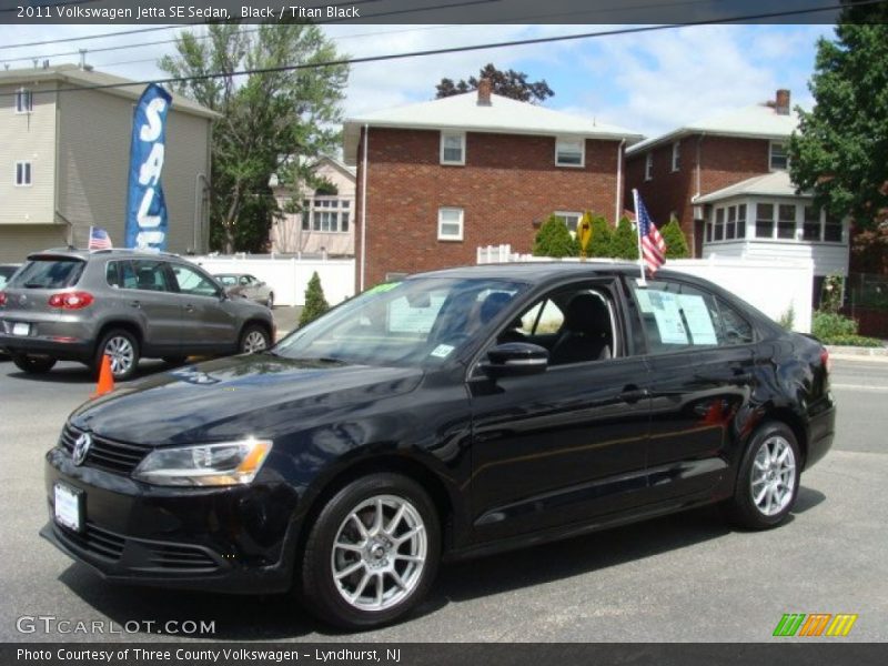 Black / Titan Black 2011 Volkswagen Jetta SE Sedan