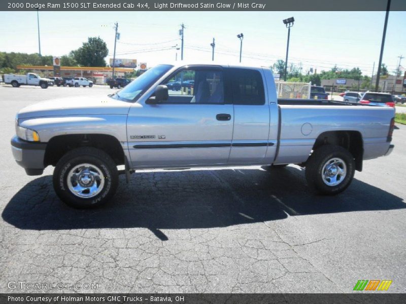 Light Driftwood Satin Glow / Mist Gray 2000 Dodge Ram 1500 SLT Extended Cab 4x4