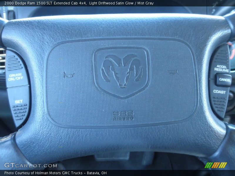 Light Driftwood Satin Glow / Mist Gray 2000 Dodge Ram 1500 SLT Extended Cab 4x4