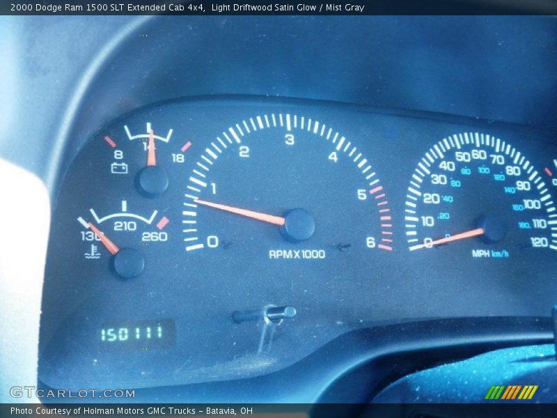  2000 Ram 1500 SLT Extended Cab 4x4 SLT Extended Cab 4x4 Gauges