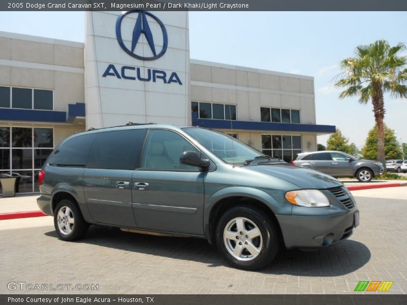 Magnesium Pearl / Dark Khaki/Light Graystone 2005 Dodge Grand Caravan SXT