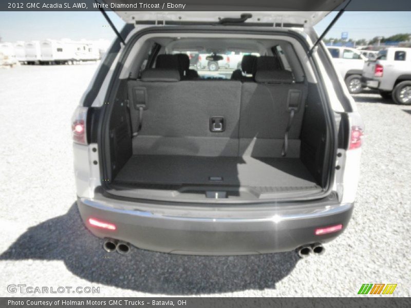 White Diamond Tricoat / Ebony 2012 GMC Acadia SL AWD