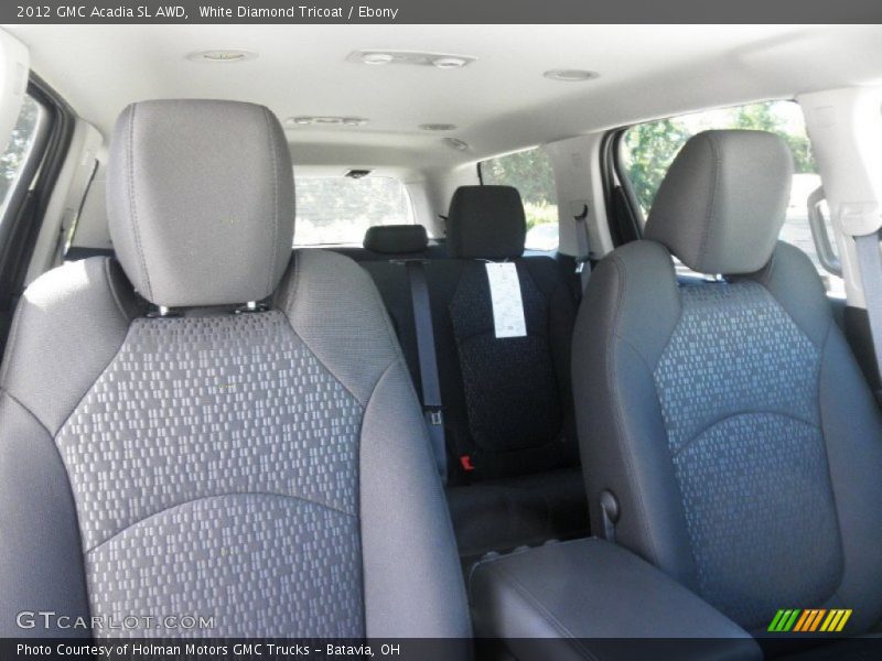 White Diamond Tricoat / Ebony 2012 GMC Acadia SL AWD