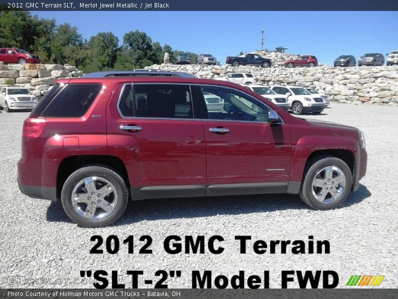 Merlot Jewel Metallic / Jet Black 2012 GMC Terrain SLT