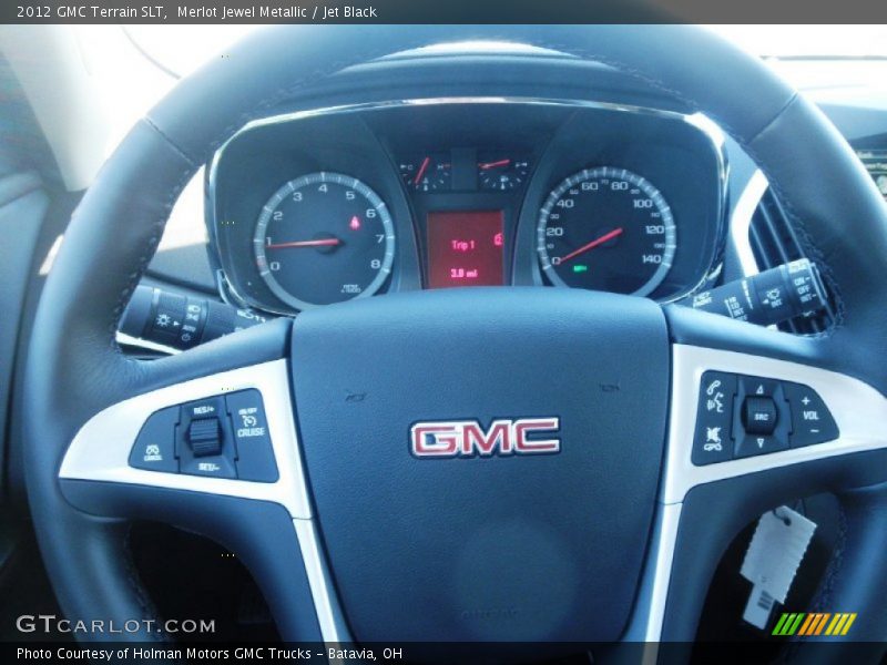 Merlot Jewel Metallic / Jet Black 2012 GMC Terrain SLT