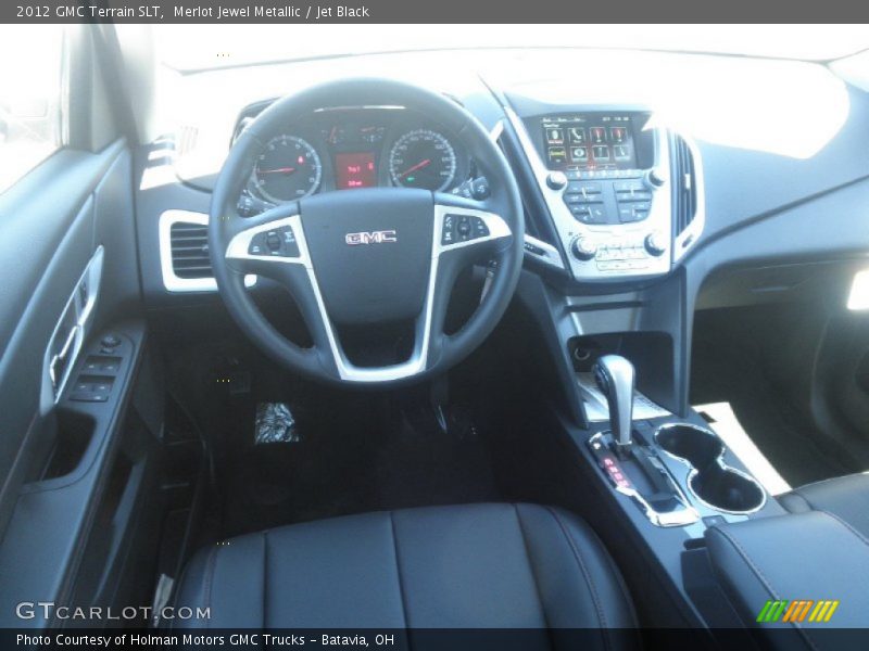 Merlot Jewel Metallic / Jet Black 2012 GMC Terrain SLT