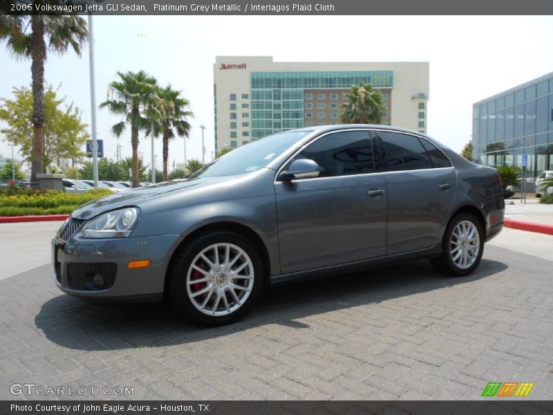 Platinum Grey Metallic / Interlagos Plaid Cloth 2006 Volkswagen Jetta GLI Sedan