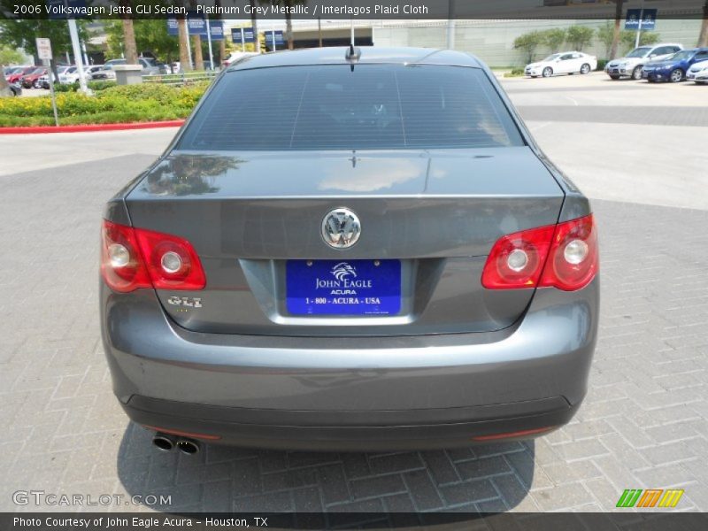 Platinum Grey Metallic / Interlagos Plaid Cloth 2006 Volkswagen Jetta GLI Sedan