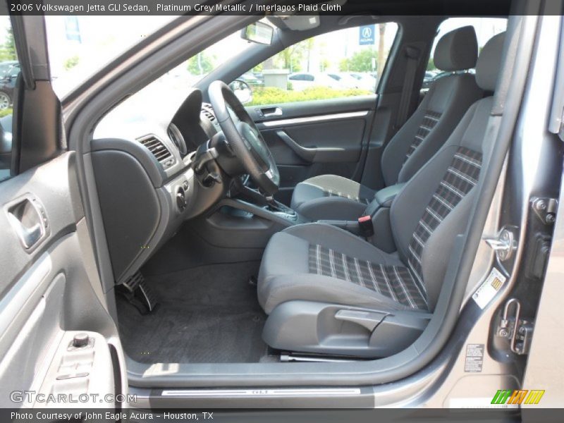 Platinum Grey Metallic / Interlagos Plaid Cloth 2006 Volkswagen Jetta GLI Sedan