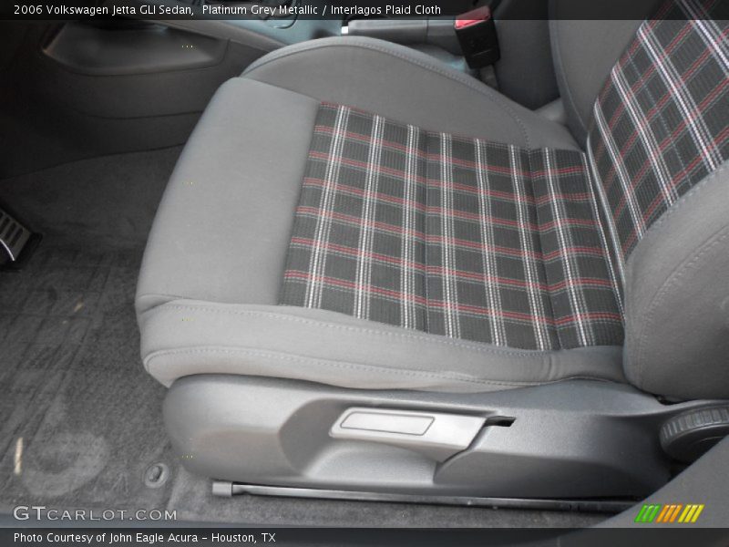 Platinum Grey Metallic / Interlagos Plaid Cloth 2006 Volkswagen Jetta GLI Sedan