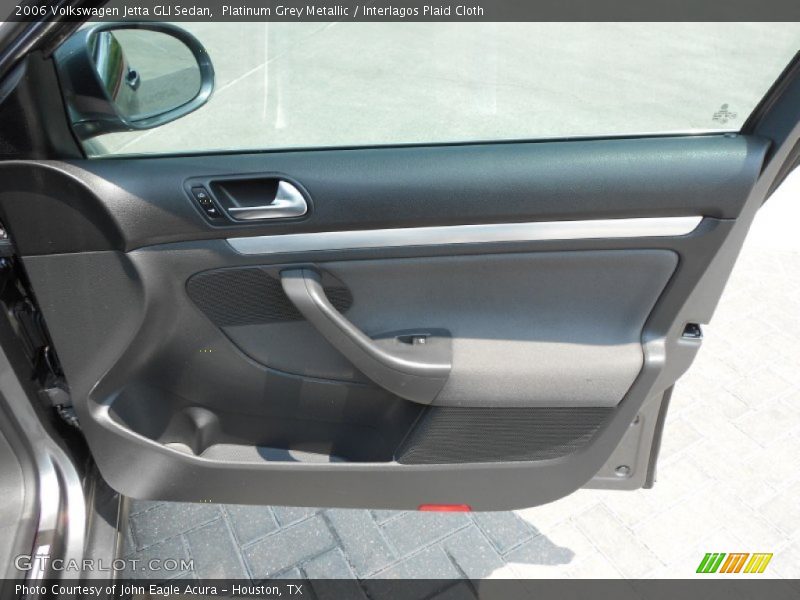Platinum Grey Metallic / Interlagos Plaid Cloth 2006 Volkswagen Jetta GLI Sedan