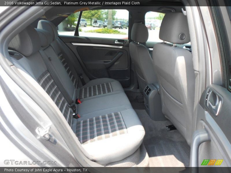 Platinum Grey Metallic / Interlagos Plaid Cloth 2006 Volkswagen Jetta GLI Sedan
