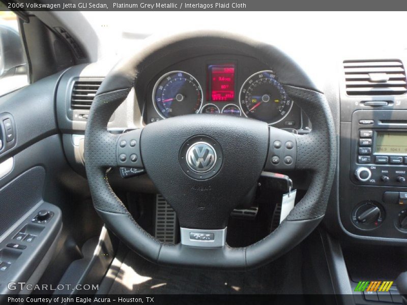 Platinum Grey Metallic / Interlagos Plaid Cloth 2006 Volkswagen Jetta GLI Sedan