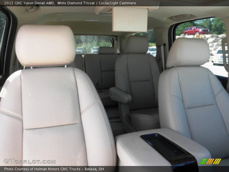 White Diamond Tricoat / Cocoa/Light Cashmere 2013 GMC Yukon Denali AWD