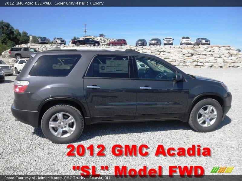 Cyber Gray Metallic / Ebony 2012 GMC Acadia SL AWD