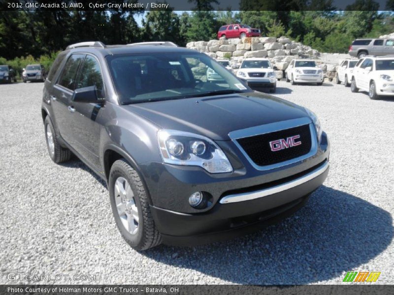 Cyber Gray Metallic / Ebony 2012 GMC Acadia SL AWD