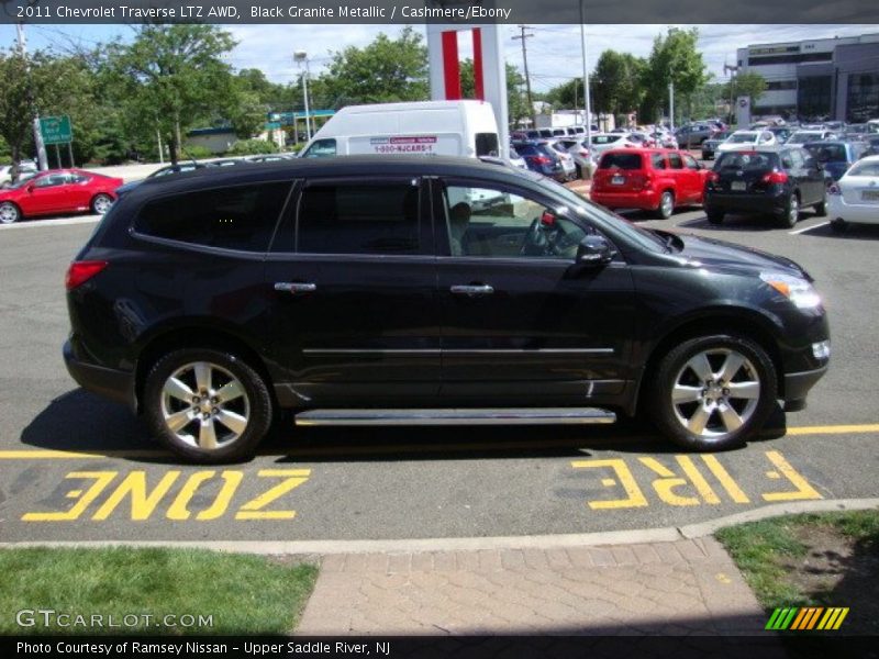 Black Granite Metallic / Cashmere/Ebony 2011 Chevrolet Traverse LTZ AWD