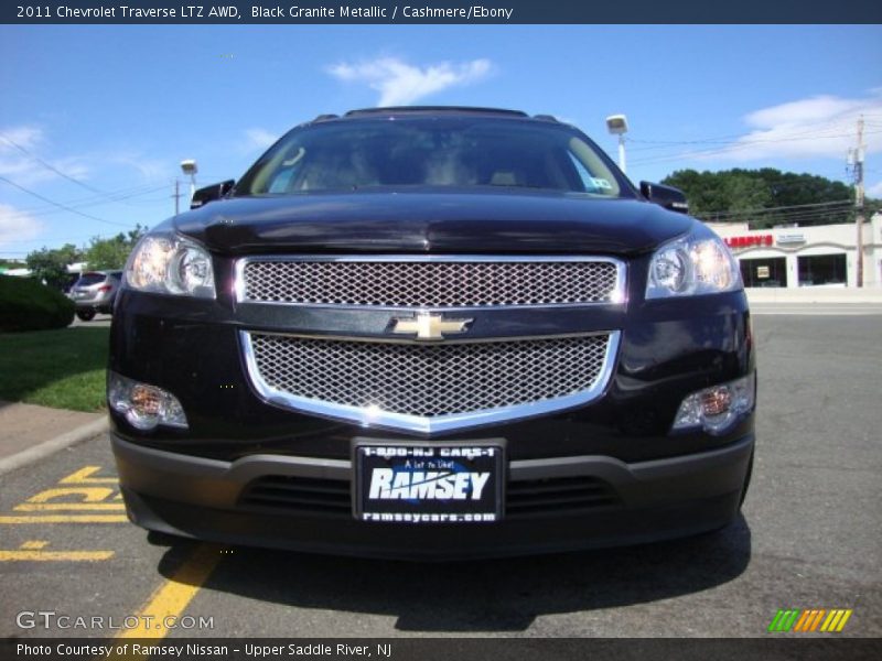 Black Granite Metallic / Cashmere/Ebony 2011 Chevrolet Traverse LTZ AWD