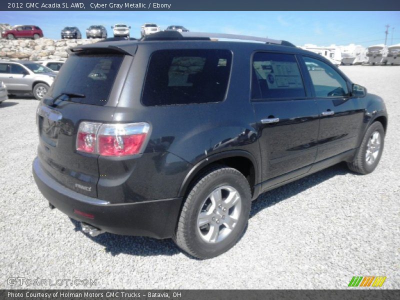Cyber Gray Metallic / Ebony 2012 GMC Acadia SL AWD