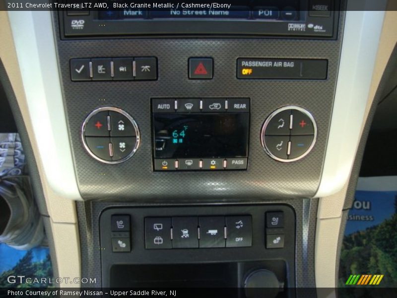Black Granite Metallic / Cashmere/Ebony 2011 Chevrolet Traverse LTZ AWD