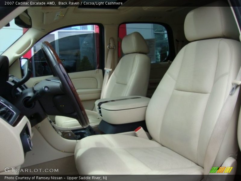 Black Raven / Cocoa/Light Cashmere 2007 Cadillac Escalade AWD