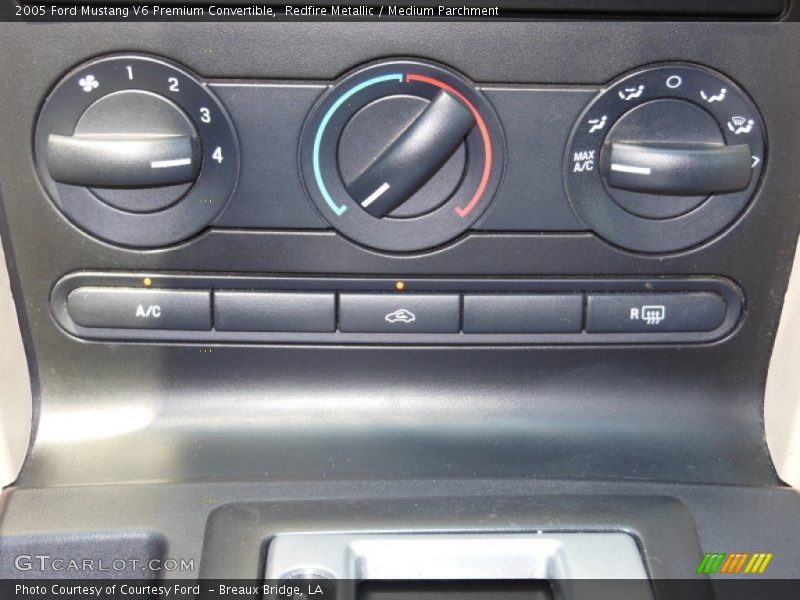 Redfire Metallic / Medium Parchment 2005 Ford Mustang V6 Premium Convertible